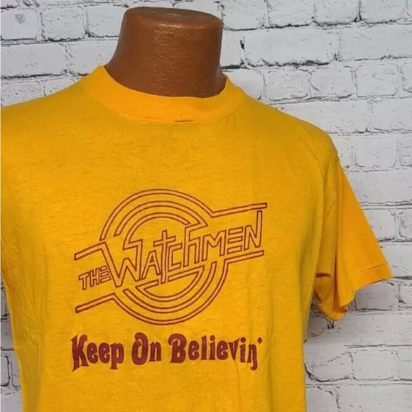 Vtg c1979 T Shirt The Watchmen Christian Band Clymer, PA (Size M) Single Stitch - Picture 5 of 14